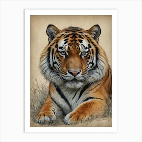 Tiger Print Art Print