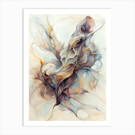 Abstract Strokes Art Print