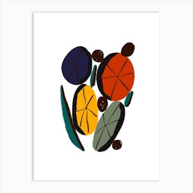 Abstract Flowers - 4 Art Print
