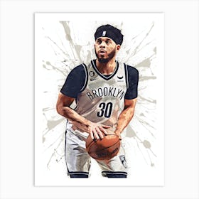 Seth Curry Brooklyn Nets Art Print