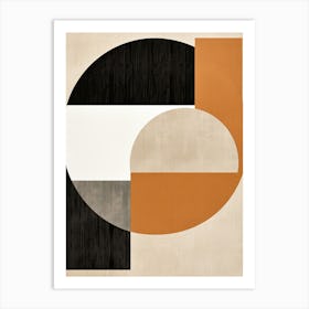 Enigmatic Noir Geometry, Bauhaus Art Print