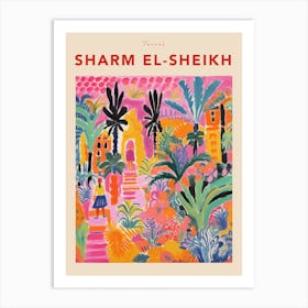 Sharm El Sheikh Egypt 2 Fauvist Travel Poster Art Print