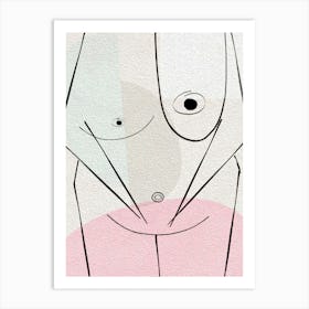 Drawing Of A Woman Art Print