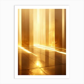 Golden Light In A Room Art Print