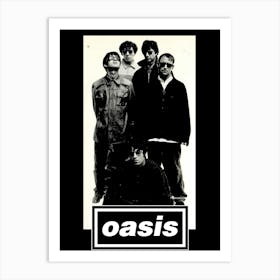 oasis britpop music band 1 Art Print