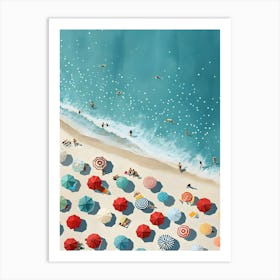 Beach Umbrellas Art Print