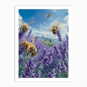 Cuckoo Bee Storybook Illustration 12 Art Print