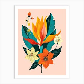 Tropical Flowers 5 Art Print