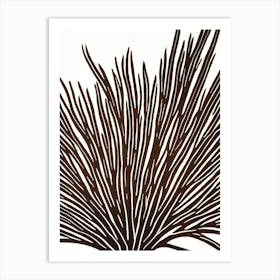 Acropora Nana Linocut Art Print