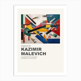 Museum Poster Inspired By Kazimir Malevich 3 Art Print