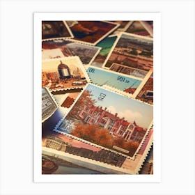 Postage Stamps 11 Art Print