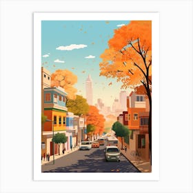 New Delhi In Autumn Fall Travel Art 4 Art Print