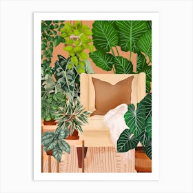 Cozy Plant Room Art Print