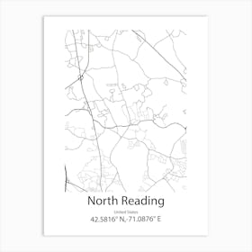 North Reading,United States Minimalist Map Poster