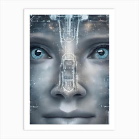 Face Of Ai Art Print