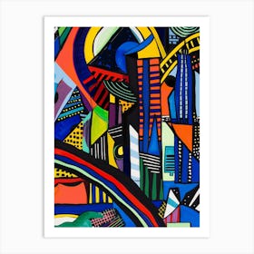 Rainbow City Art Print