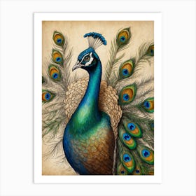 Peacock Art Print