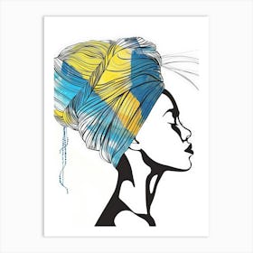 African Woman With Turban 10 Art Print