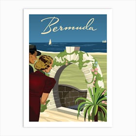 Bermuda Moongate Arch Art Print