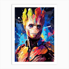 Guardians Of The Galaxy Groot 1 Art Print