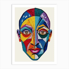 Mosaic Face 1 Art Print