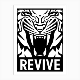 Revive Tiger Art Print