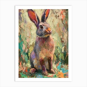 Mini Rex Rabbit Painting 3 Art Print