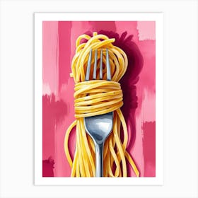 Fork And Spaghetti 1 Art Print