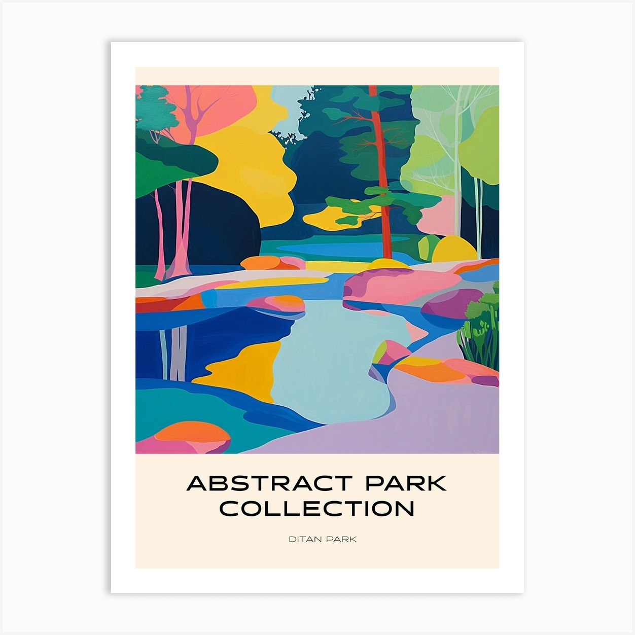 Abstract Park Collection Poster Ditan Park Beijing 4 Poster