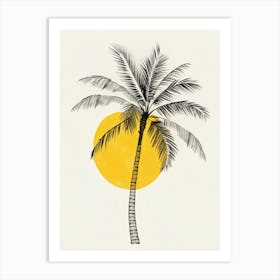 Palm Tree Canvas Print 1 Art Print