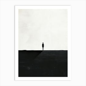 Man In A Suit, Minimalism 2 Art Print