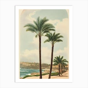 La Jolla Cove San Diego California Vintage Art Print