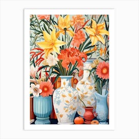 Flowers In Vases 1 Art Print