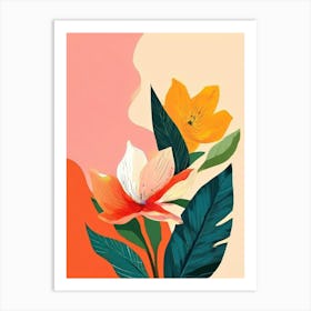 Abstract Floral Painting 10 Art Print