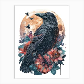 Raven 3 Art Print