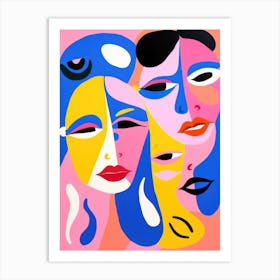 Three Faces 1 Art Print