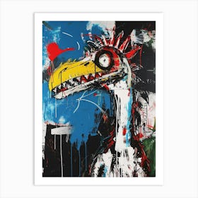 Graffiti Abstract Dinosaur 3 Art Print