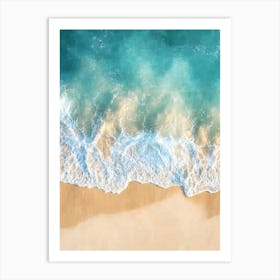 Aerial View Of A Beach 37 Art Print