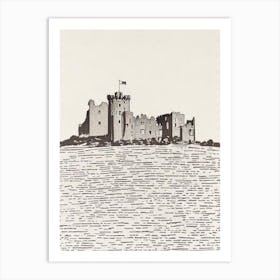 Blarney Castle 4 Ireland Boho Landmark Illustration Art Print