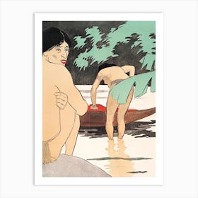 Men By The River Art Print, Edward Penfield Art Print