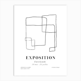 Art And Fashion Exhibition Art Print