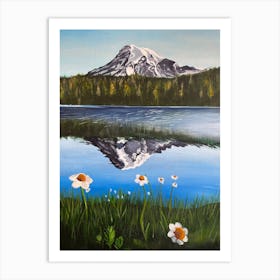 Mt Rainier Art Print