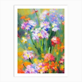 Carnation 3 Impressionist Painting Plant Art Print