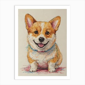 Corgi 2 Art Print