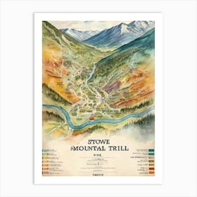 Stowe Mountain Trail Art Print