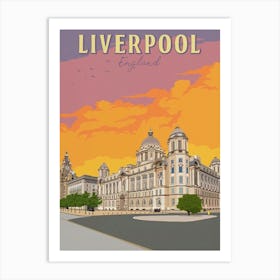 Liverpool England Travel Art Print