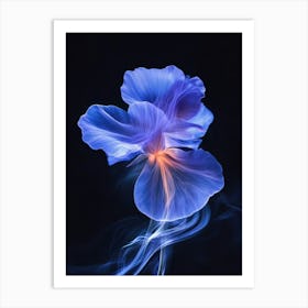 Blue Pansy Flower Art Print