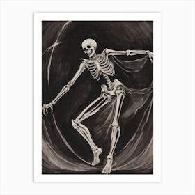 Dance With Death Skeleton Painting (25) Art Print