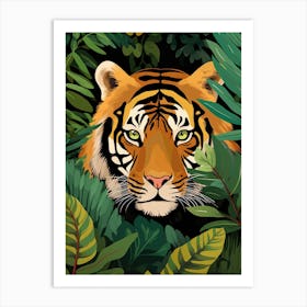 Tiger In The Jungle 4 Art Print