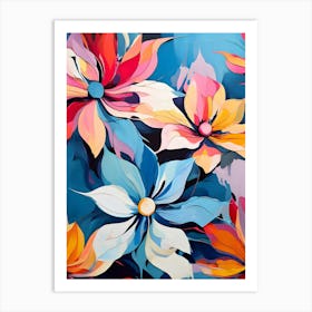 Abstract Flower Painting 19 Art Print